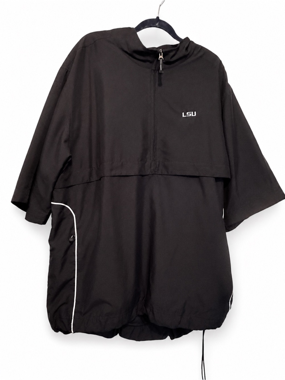 Cutter & Buck Black LSU Half-Zip Windbreaker